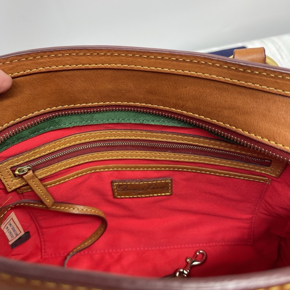 Dooney & Bourke Florentine Medium Pocket Satchel Bag Crossbody Top Handles - Picture 9 of 16